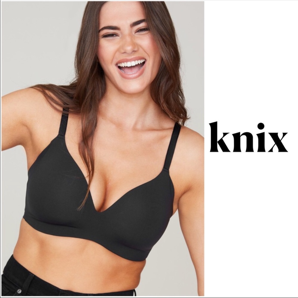 Knix Wingwomen Contour Bra- Black- Size 6+